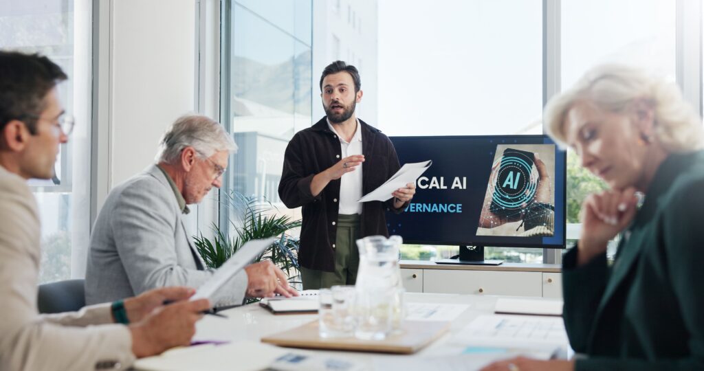 AIの会議をしているイメージ画像