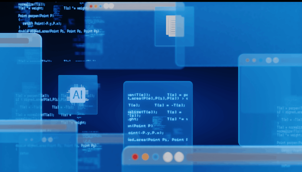 パソコンの画面のウィンドウやコードの画面が写っている画像